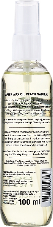 After Wax Oil - Silcare Peach Natural After Wax Oil — photo N2