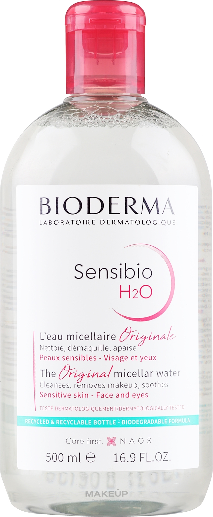 Micellar Lotion - Bioderma Sensibio H2O Micellaire Solution — photo 500 ml
