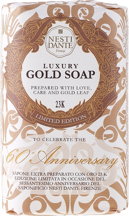 Soap "Golden" - Nesti Dante Gold Soap — photo N1
