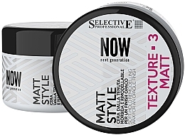 Light Hold Matte Restructuring Wax - Selective Now Next Generation Matt Style Wosk — photo N1