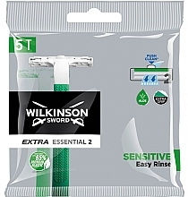 Fragrances, Perfumes, Cosmetics Razor, 5pcs - Wilkinson Rasoio Extra Essential 2 Sensitive