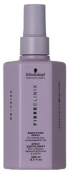 Smoothing Hair Spray - Schwarzkopf Professional Fiber Clinix De-Frizz Smoothing Spray — photo N1