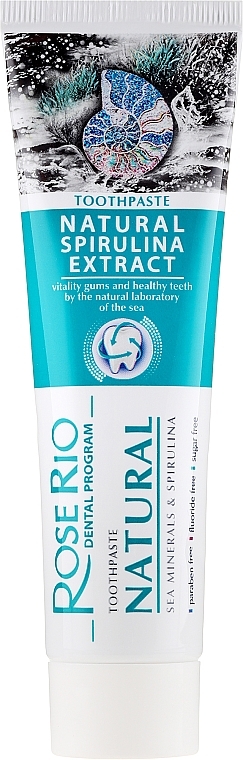 Toothpaste - Rose Rio Natural Sea Minerals & Spirulina Toothpaste — photo N2