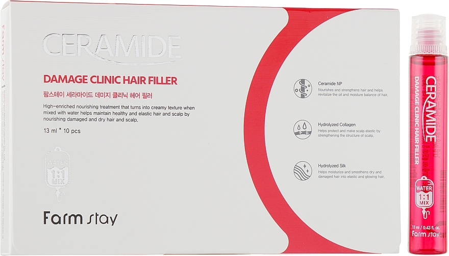 Moisturizing Ceramide Hair Filler - FarmStay Ceramide Damage Clinic Hair Filler — photo N8