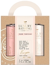 Fragrances, Perfumes, Cosmetics Set - Grace Cole The Luxury Bathing Warm Vanilla Energise (b/wash/100ml + b/lot/100ml + b/polisher/1pc)