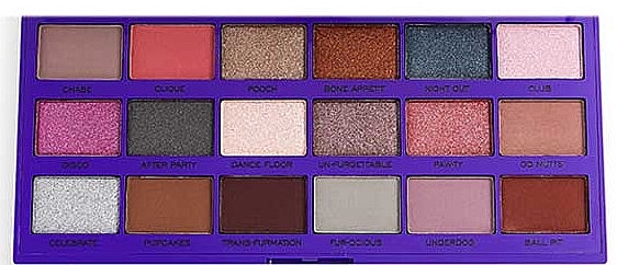 Eyeshadow Palette, 18 shades - I Heart Revolution Party Pooches Palette — photo N2