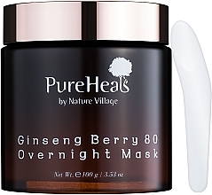 Energizing Night Mask with Ginseng Extract - PureHeal's Ginseng Berry 80 Overnight Mask — photo N2