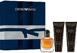 Giorgio Armani Emporio Armani Stronger With You - Set (edt/50ml + sh/gel/2x75ml)  — photo N1