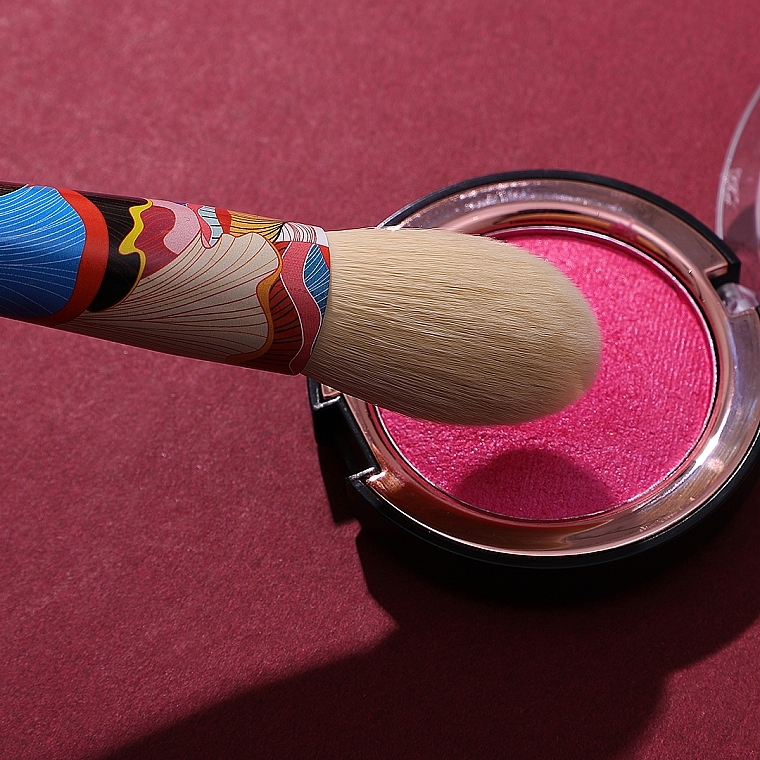 Makeup Brush Set, 7 pcs - Eigshow Essential Series Yellow Fresher Brush Kit — photo N6