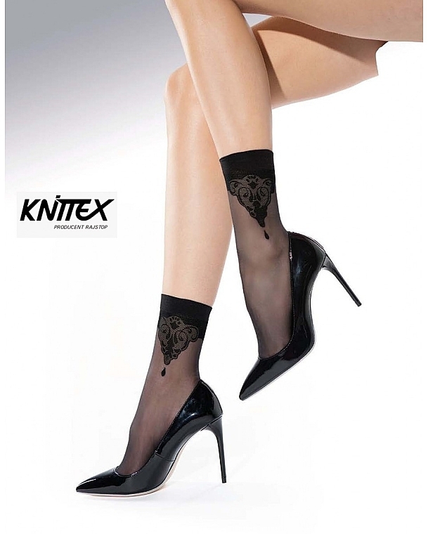 Women Socks "Guess", 20 Den, naturel - Knittex — photo N1