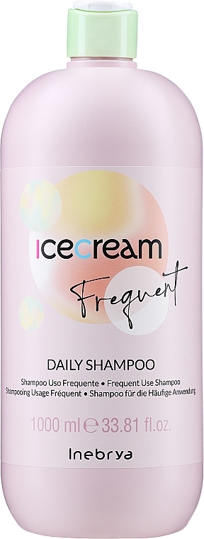 All Hair Types Shampoo - Inebrya Frequent Ice Cream Daily Shampoo — photo N1