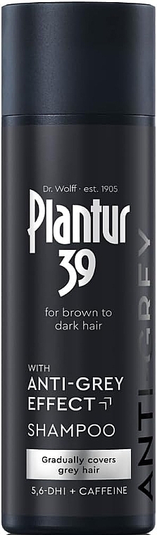 白髪防止シャンプー - Plantur 39 Anti-Grey Effect Shampoo	 — photo N2