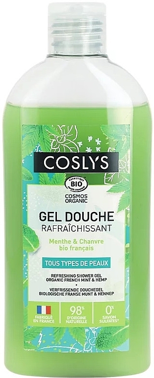 Refreshing Mint & Hemp Shower Gel - Coslys — photo N1