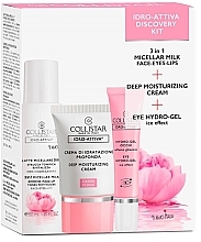 Fragrances, Perfumes, Cosmetics Set - Collistar Idro Attiva Discovery Kit (cr/25ml + milk/50ml + eye/gel/8.5ml)