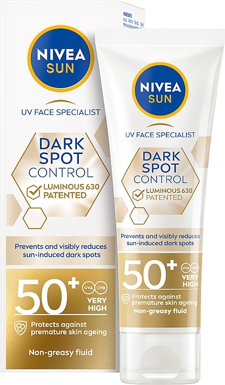 Sun Fluid 'Dark Spot Control' - Nivea Sun UV Face Specialist Dark Spot Control SPF 50+ Sun Fluid — photo N1