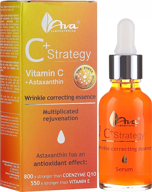 Vitamin C Face Serum - Ava Laboratorium C+ Strategy Wrinkle Correcting Essence Gel Serum — photo N1