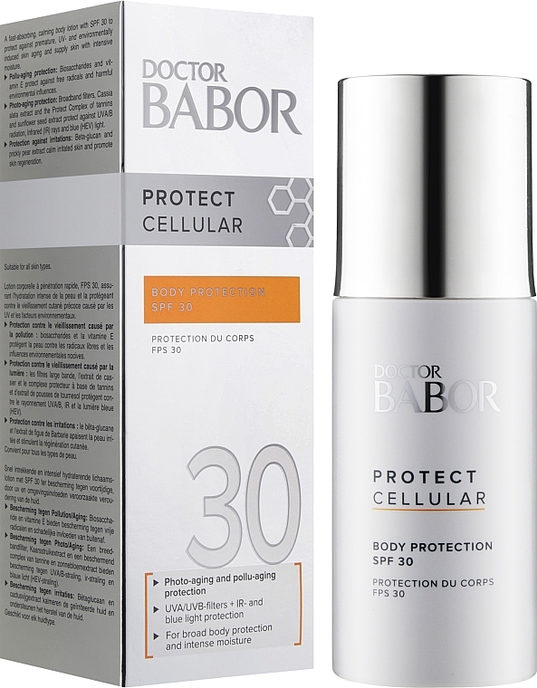Moisturizing Sun Body Lotion - Doctor Babor Protect Cellular Body Protection SPF 30 — photo N2