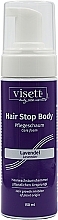 Fragrances, Perfumes, Cosmetics Lavender Hair Growth Inhibitor - Visett Hair Stop Body Mousse Lavender 