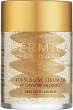 Rejuvenating Face Serum - Dermika Luxury Gold 24k Total Benefit Serum — photo N1