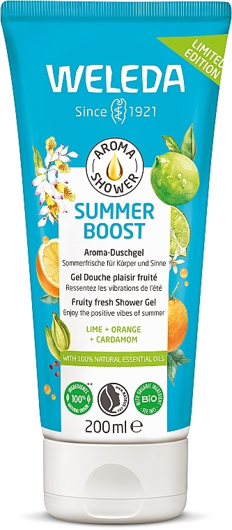 Fruit Freshness Shower Gel - Weleda Aroma Shower Summer Boost Fruity Fresh Limited Edition Shower Gel — photo N1