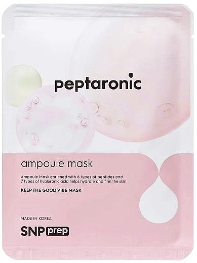 Moisturizing Sheet Mask with Peptides - SNP Prep Peptaronic Ampoule Mask — photo N1