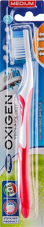 Oxigen Toothbrush, medium, red - Piave — photo N1