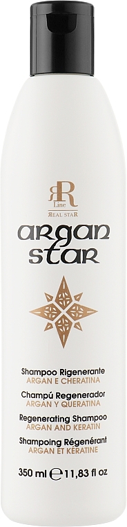 Restructuring Shampoo with Argan Oil & Keratin - RR Line Argan Star Shampoo — photo N3