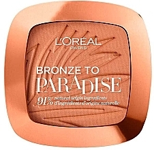 Fragrances, Perfumes, Cosmetics Bronzing Powder - L'oreal Paris Bronze To Paradise Powder Bronzer