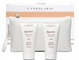 Fragrances, Perfumes, Cosmetics Set - L'Erbolario Karite Shea Butter (b/cr/75ml + bath/cr/75ml + bag/1pc)