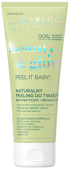 Natural Face Scrub - Eveline Cosmetics Beauty & Glow Peel It Baby! Natural Face Scrub — photo N1