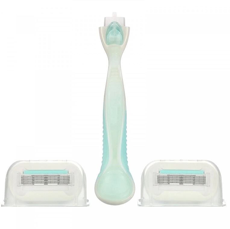 Set - Gillette Venus Extra Smooth Sensitive (razor/1pcs + refil/2pcs + case + pouch) — photo N2