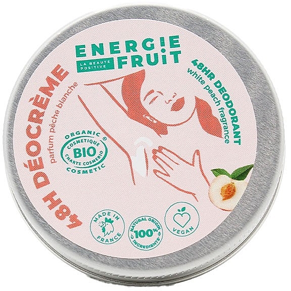 Deodorant - Energie Fruit 48H Deocreme Peach — photo N1