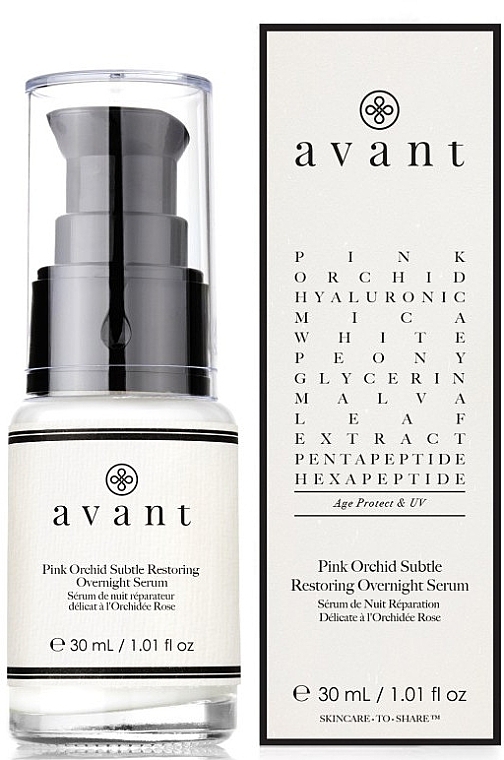 Revitalizing Night Face Serum - Avant Pink Orchid Subtle Restoring Overnight Serum — photo N1