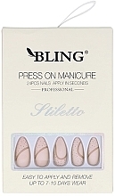 Fragrances, Perfumes, Cosmetics Stiletto False Nails, pink - Bling Press On Manicure