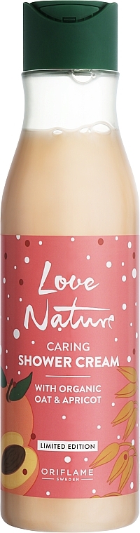 Organic Oats and Apricot Caring Shower Gel  - Oriflame Love Nature Caring Shower Cream — photo N1