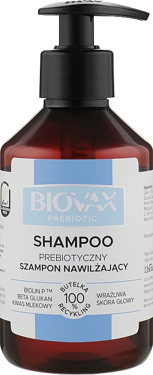 Moisturizing Shampoo - Biovax Prebiotic Moisturising Hair Shampoo — photo N1