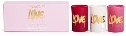 Set - Makeup Revolution Love Is In The Air Mini Candle Gift Set — photo N1