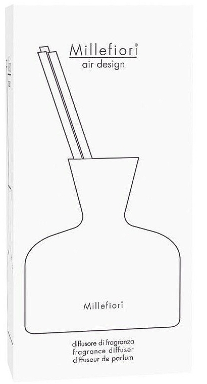 Glass Bottle for Reed Diffuser - Millefiori Milano Air Design Vase Clear — photo N4