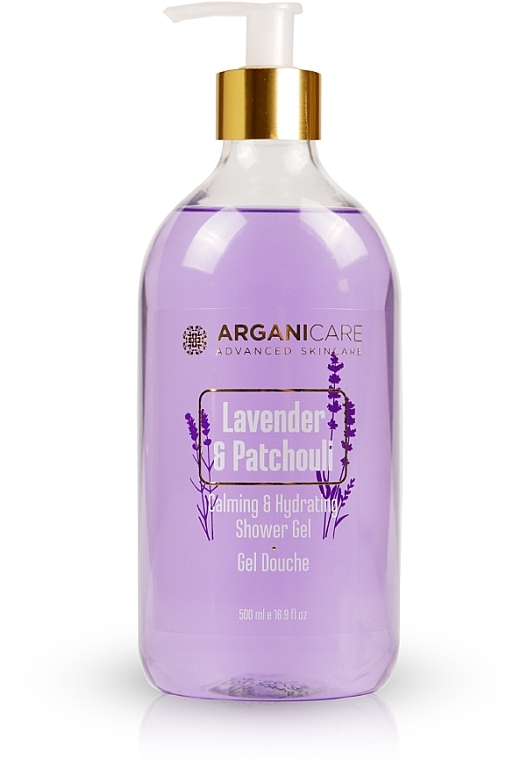 Lavender & Patchouli Shower Gel - Arganicare Calming & Hydrating Shower Gel Lavender & Patchouli — photo N1