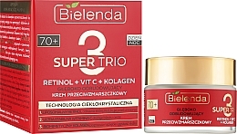 Deep Repairing Anti-Wrinkle Face Cream 70+ - Bielenda Super Trio Retinol + Vit C + Kolagen — photo N2