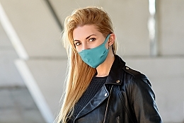 Fabric Mask "My Guard", M-size, turquoise - MAKEUP — photo N3