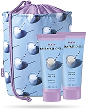 Fragrances, Perfumes, Cosmetics Set - Pupa Breakfast Lovers Oat Milk Kit 1 (sh/milk/200ml + b/lot/200ml+ bag)