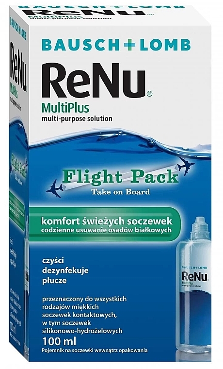 Solution for Contact Lenses, 100 ml - ReNu Bausch & Lomb Multiplus — photo N1