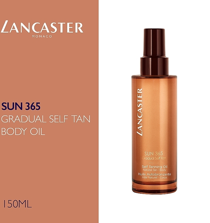 Natural Self-Tan Body Oil - Lancaster Sun 365 Gradual Self Tan Oil — photo N4