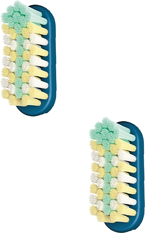 Toothbrush Heads, soft, 2 pcs, blue - Jordan Change Replacement Heads Toothbrush — photo N1