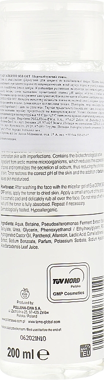 Soothing Face Toner - Eva Dermo Seb Off Normalizing Toner — photo N2