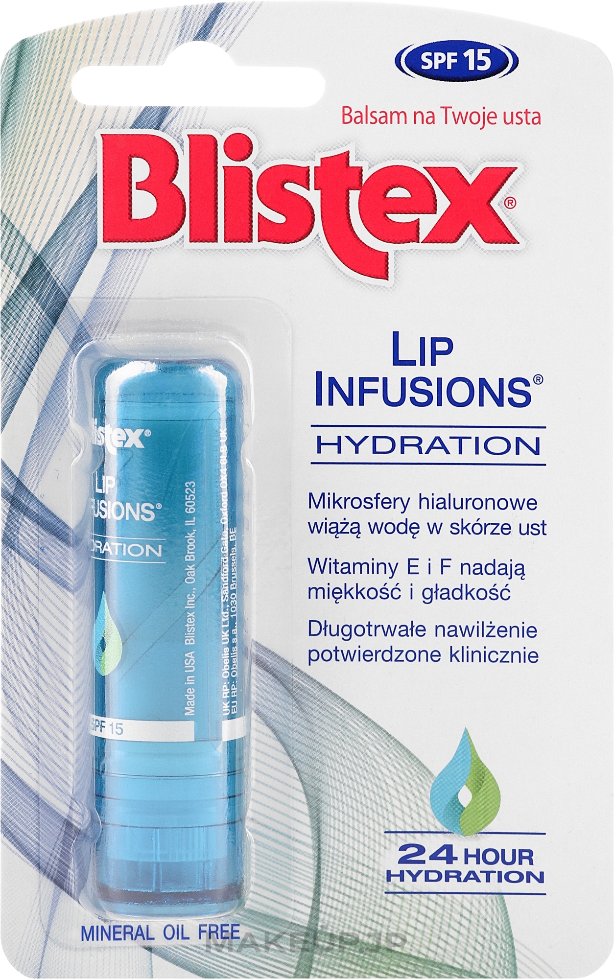 Moisturizing Lip Balm - Blistex Lip Infusions Hydration — photo 3.7 g