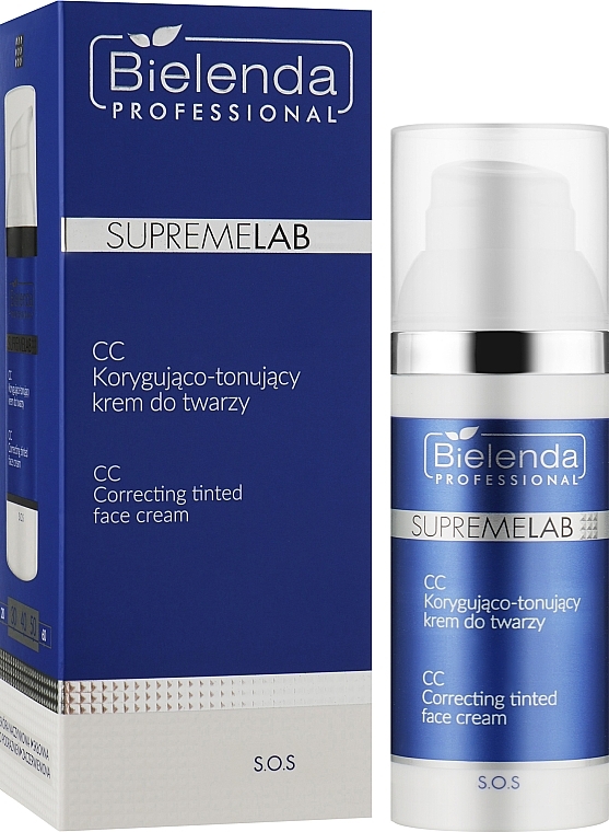 Face Corrrecting CC Cream Foundation - Bielenda Professional Supremelab Sos — photo N1