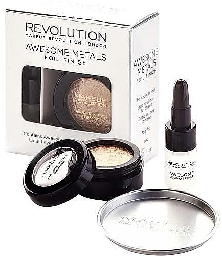 Foil Finish Eyeshadow - Makeup Revolution Awesome Metals Foil Finish — photo N1