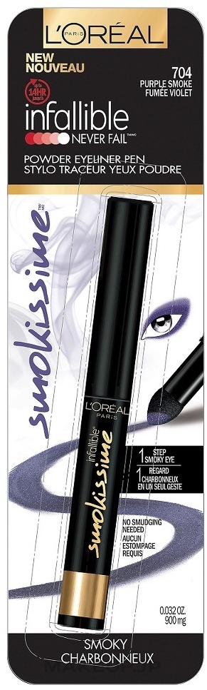 Eyeliner - L'Oreal Paris Infallible Smokissime — photo 704 - Purple Smoke